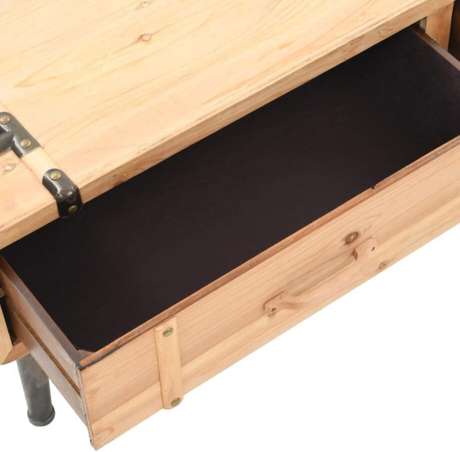 Fir Wood TV Lowboard